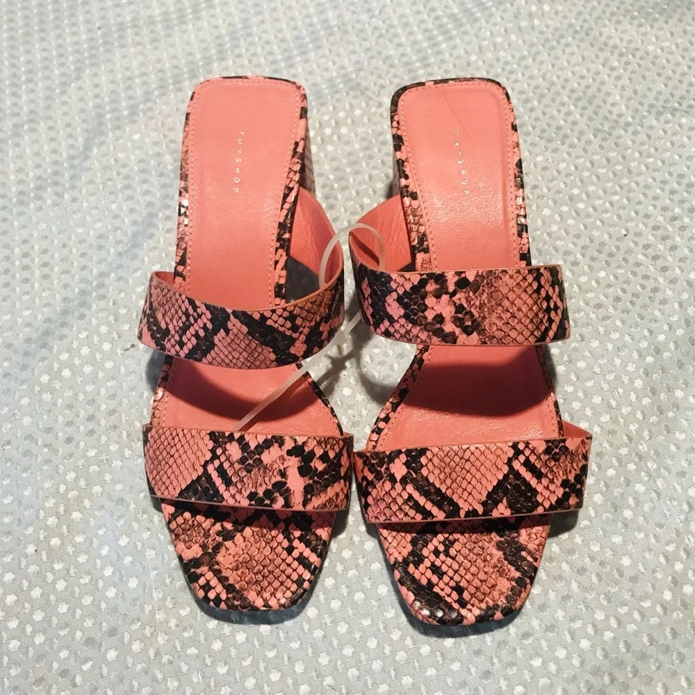 Topshop snake heels